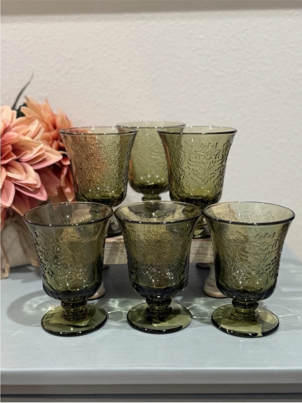 La Rochere Amboise Olive Green
Tumbler Glasses Set -6 French Goblets
New France